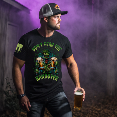patriotic Spooky hangover Halloween T-Shirt for party nights